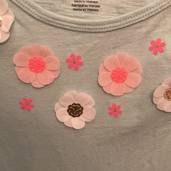 Cute casual light blue with flower dress - Picture 3 of 4